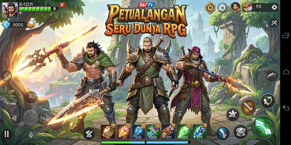 Gameplay RPG seru dengan grafis menawan di 567TV.