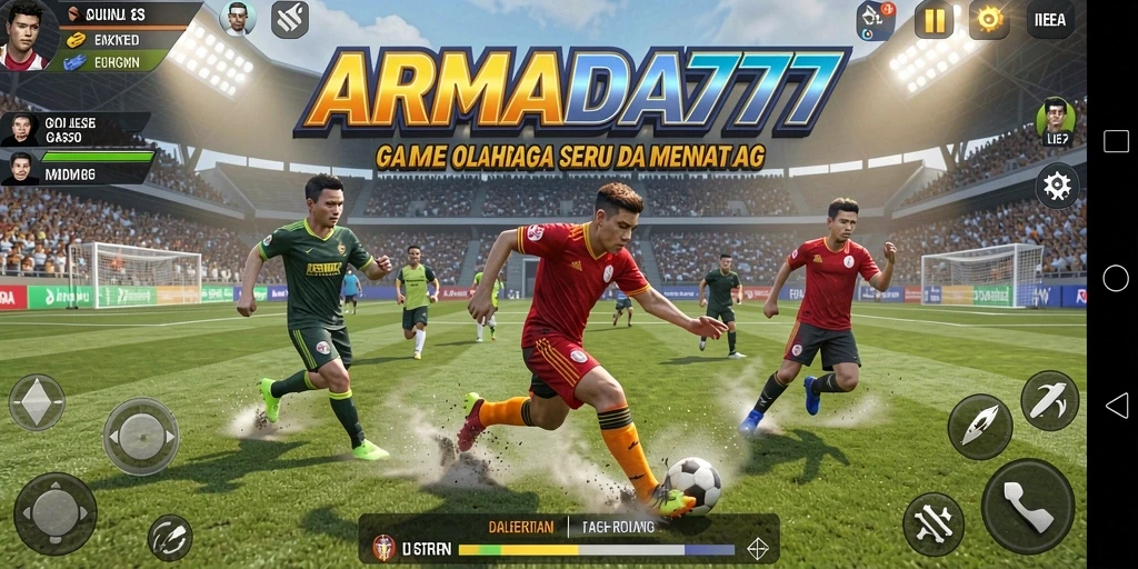 Tampilan gameplay menawan dari ARMADA777 dengan berbagai mode olahraga.