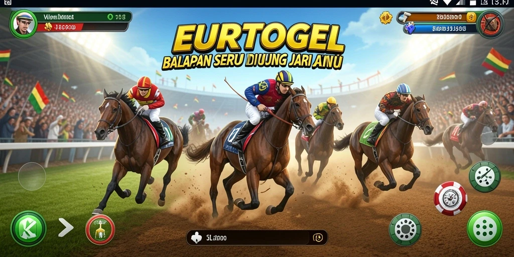 Tampilan gameplay balapan seru di EUROTOGEL.