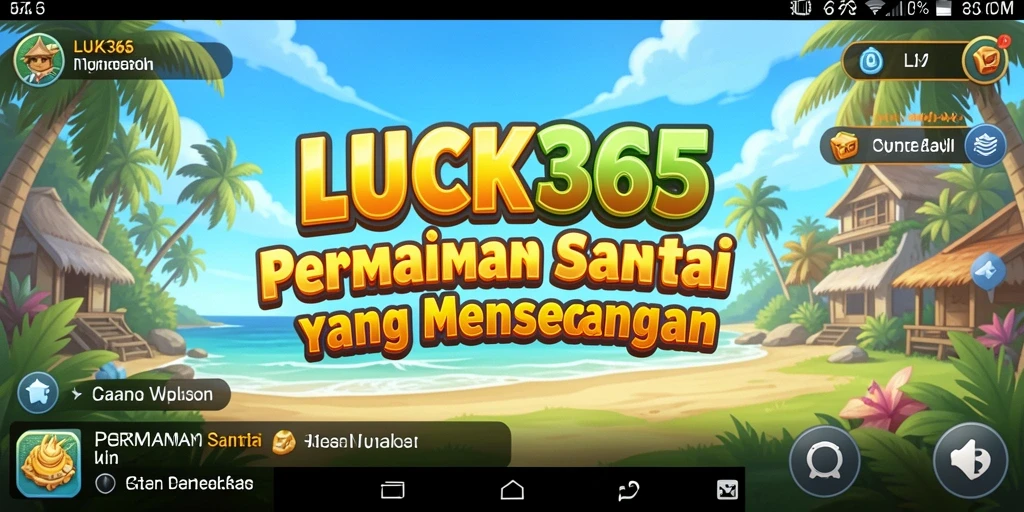 Tampilan gameplay seru LUCK365 dengan berbagai level menarik.