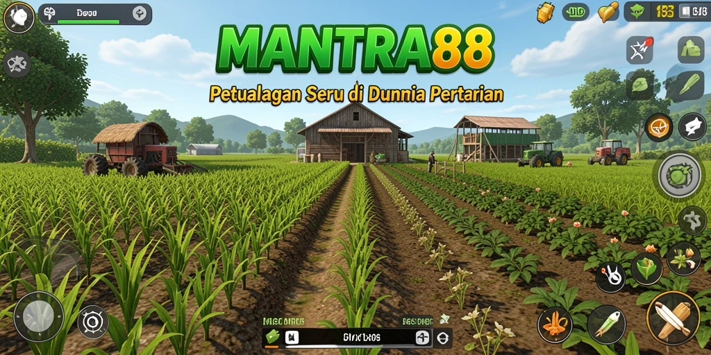 Tampilan menarik gameplay pertanian di MANTRA88.