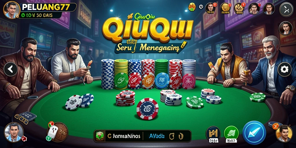 Tampilan gameplay QiuQiu yang menegangkan di PELUANG77.