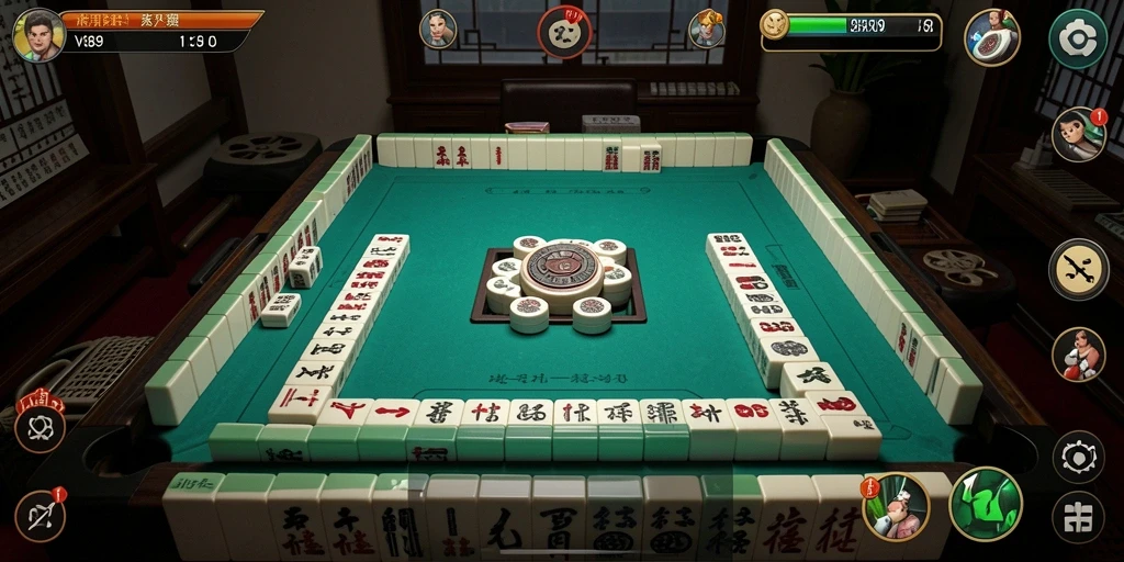Tampilan gameplay V89 yang seru dan menantang dalam permainan Mahjong.