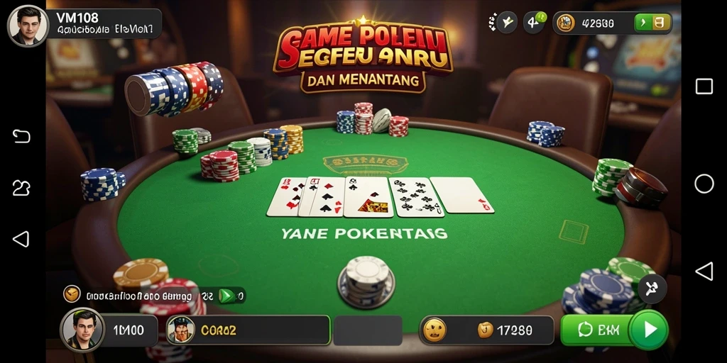 Gameplay seru dengan grafik menarik dalam VM108 Poker.